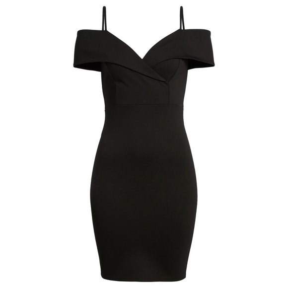 Soprano Coral Cold Shoulder Body-Con Dress - Picture 5 of 11